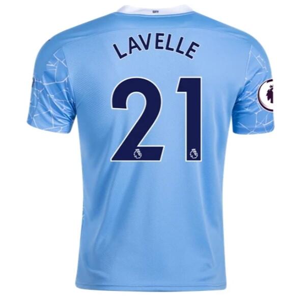 Manchester City Home Kit Soccer Jersey ROSE LAVELLE #21 2020/21